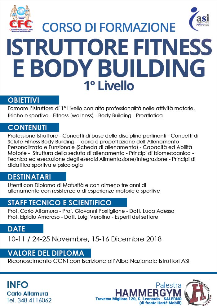istruttore novembre 2018