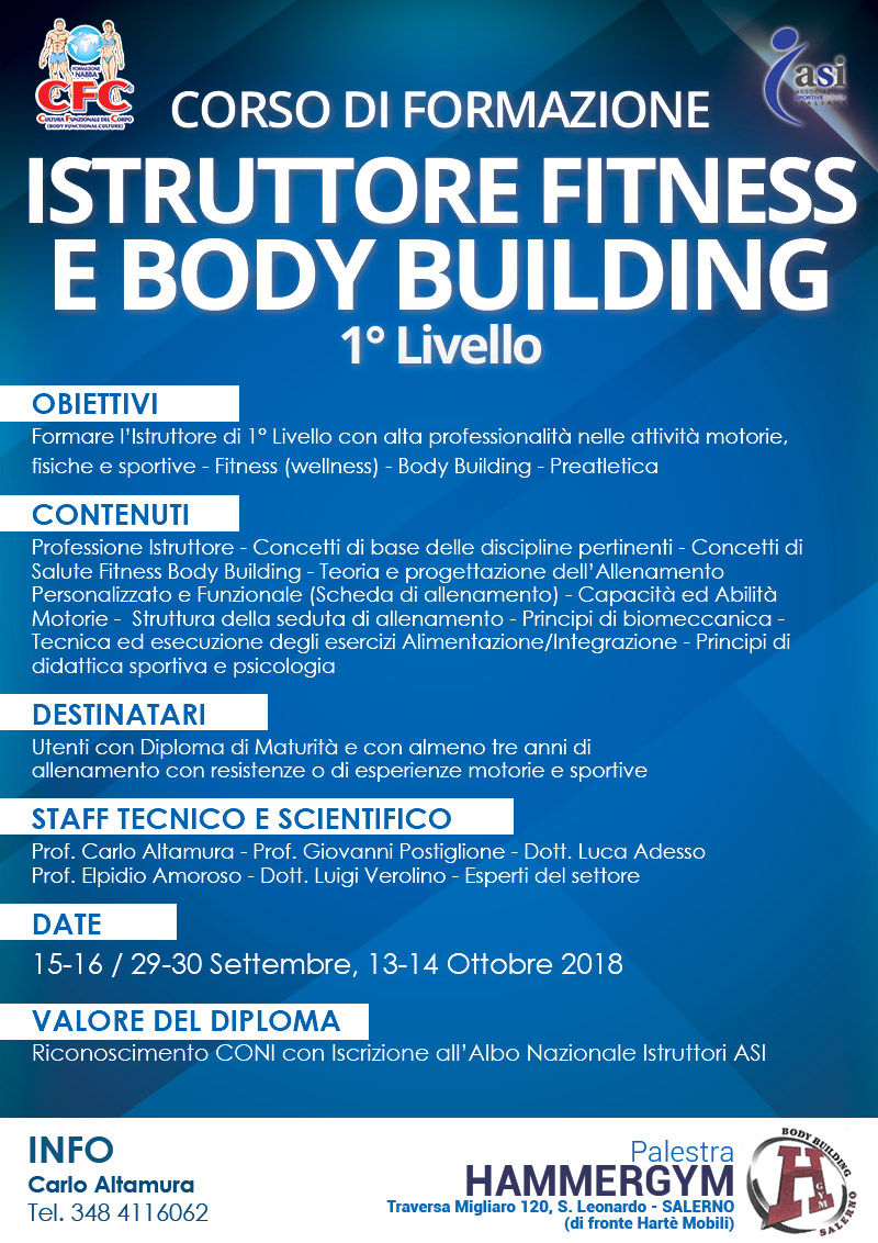 istruttore settembre 2018