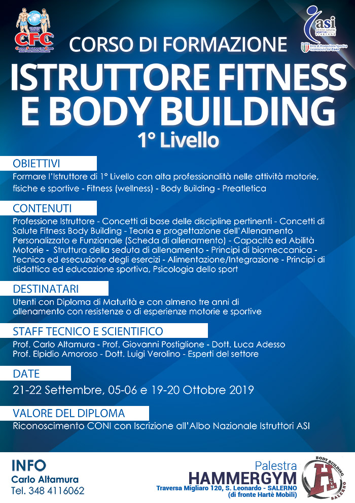 istruttore settembre 2019